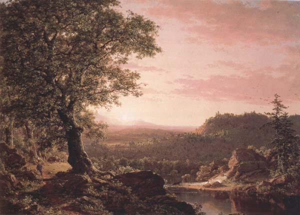 Frederic E.Church July Sunset,Berkshire County,Massachusetts oil painting image
